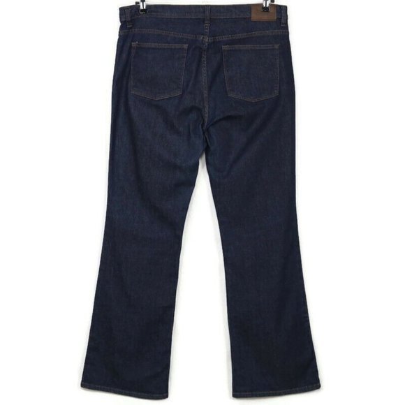 Lauren Jeans Co. Ralph Lauren Classic Bootcut Jeans‎ Dark Stretch 16 x 34 - Picture 1 of 10